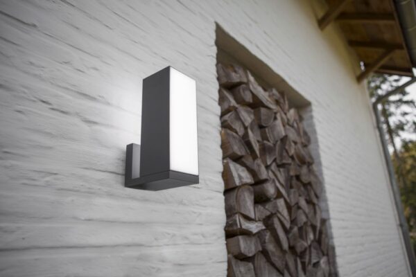 Lutec 5193810118 Cuba LED Nástěnné venkovní světlo | Variabilní | 14W | Šedá | 2700 - 6500 K