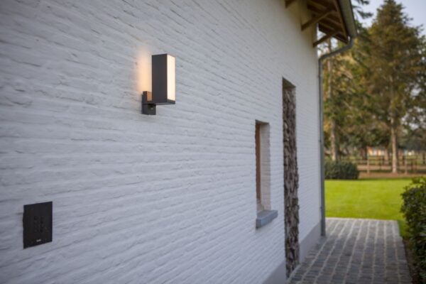 Lutec 5193810118 Cuba LED Nástěnné venkovní světlo | Variabilní | 14W | Šedá | 2700 - 6500 K
