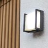 Lutec 5195404118 Qubo LED Nástěnné venkovní světlo | přírodní bílá bílá | Šedá | 9,5W | 4000 K