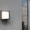 Lutec 5195404118 Qubo LED Nástěnné venkovní světlo | přírodní bílá bílá | Šedá | 9,5W | 4000 K