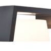 Lutec 5206001118 Moon LED Nástěnné venkovní světlo | Teplá a přírodní bílá | Šedá | 11,1W | 3000 - 4000 K