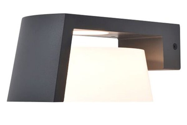 Lutec 5206001118 Moon LED Nástěnné venkovní světlo | Teplá a přírodní bílá | Šedá | 11,1W | 3000 - 4000 K