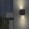 Lutec 5288001118 Marbo Nástěnné venkovní světlo | GU10 | Šedá