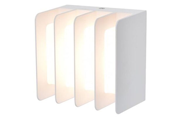 Lutec 5289401469 Gridy LED Nástěnné venkovní světlo | Teplá bílá | Bílá | 14,5W | 3000 K
