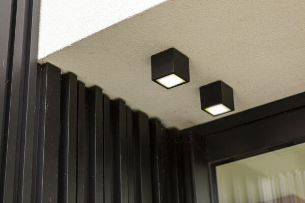 Lutec 6389101118 Gemini LED Stropní venkovní světlo | přírodní bílá | Šedá | 7W | 4000 K