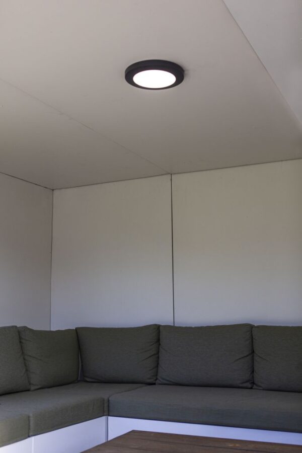Lutec 6392202457 Kayah LED Stropní venkovní světlo | Teplá bílá | Šedá | 16,5W