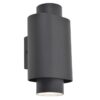 Lutec 6604002118 Cypres LED Nástěnné venkovní světlo | Šedá | 2x7W