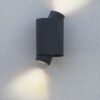Lutec 6604002118 Cypres LED Nástěnné venkovní světlo | Šedá | 2x7W