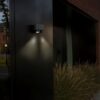 Lutec 6604003118 Cypres LED Nástěnné venkovní světlo | Šedá | 2x7W