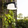 Lutec 6906001118 Moon LED Nástěnné solární venkovní světlo | Přírodní bílá | Šedá | 9,5W | 4000 K
