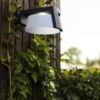 Lutec 6906001118 Moon LED Nástěnné solární venkovní světlo | Přírodní bílá | Šedá | 9,5W | 4000 K
