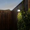 Lutec 6906001118 Moon LED Nástěnné solární venkovní světlo | Přírodní bílá | Šedá | 9,5W | 4000 K