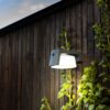 Lutec 6906001118 Moon LED Nástěnné solární venkovní světlo | Přírodní bílá | Šedá | 9,5W | 4000 K