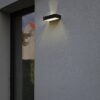 Lutec 6939501330 Fadi LED Nástěnné venkovní světlo | Variabilní | Černá | 5W