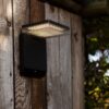Lutec 6943101012 Moze LED Nástěnné venkovní světlo | Teplá bílá | Černá | 8W