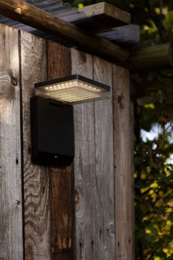 Lutec 6943101012 Moze LED Nástěnné venkovní světlo | Teplá bílá | Černá | 8W