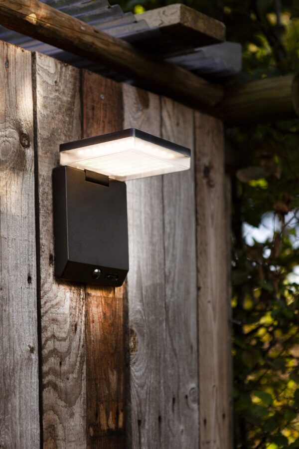 Lutec 6943101012 Moze LED Nástěnné venkovní světlo | Teplá bílá | Černá | 8W
