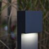 Lutec 7104001118 Gemini LED Zahradní sloupkové světlo | přírodní bílá | Šedá | 9,5W | 4000 K