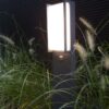Lutec 7193004118 Qubo LED Zahradní sloupkové světlo | Teplá bílá | Šedá | 17W | 3000 K
