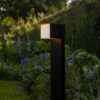 Lutec 7193802012 Cuva LED Zahradní zásuvkový sloupek | Teplá bílá | Černá | 12W | 3000 K
