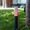 Lutec 7200501118 Dropa LED Zahradní sloupkové světlo | RGB | Variabilní | 9W | Šedá