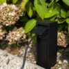 Lutec 9702203012 Mains Zahradní zásuvkový sloupek | Černá | zásuvka schuko