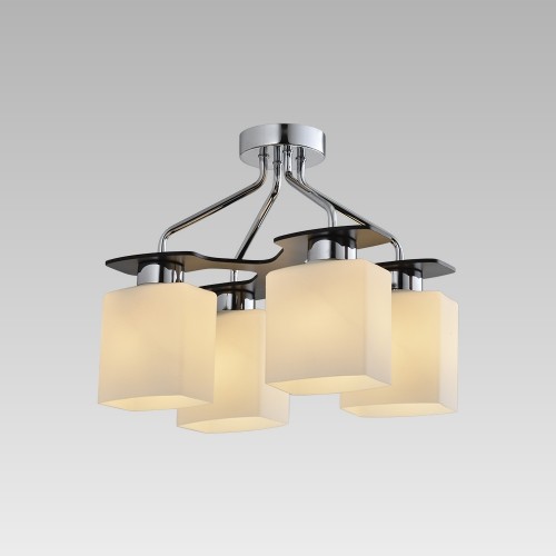 LUXERA 92075459 Firenza Stropní svítidlo | E27 | Bílá | Chrom | Kov