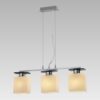 LUXERA 92075460 Firenza Lustr | E27 | Bílá | Chrom | Kov