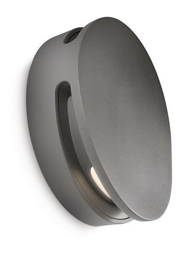 Philips 16820/93/16 Tranquility LED Nástěnné venkovní světlo | Teplá bílá | 2x7,5W | Šedá