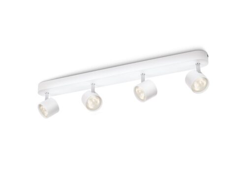 Philips 56244/31/16 Star LED bodové svítidlo | Teplá bílá | Bílá | 4x3W