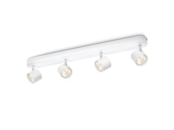 Philips 56244/31/16 Star LED bodové svítidlo | Teplá bílá | Bílá | 4x3W