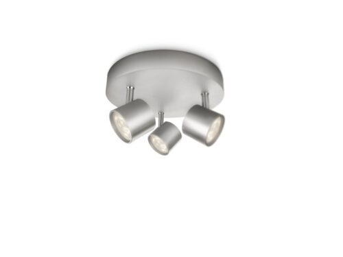 Philips 56243/48/16 Star LED bodové svítidlo | Teplá bílá | Kov | 3x3W
