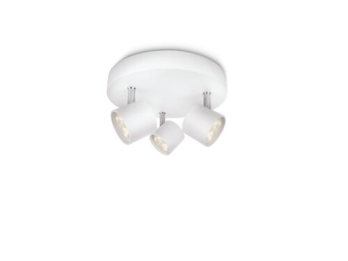 Philips 56243/31/16 Star LED bodové svítidlo | Teplá bílá | Bílá | 3x3W