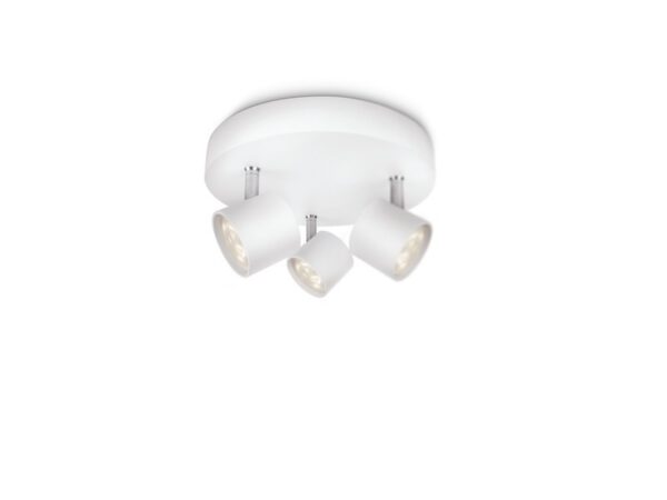 Philips 56243/31/16 Star LED bodové svítidlo | Teplá bílá | Bílá | 3x3W