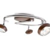 Philips 57179/44/16 Sepia LED bodové svítidlo | Teplá bílá | Hnědá | 3x3W