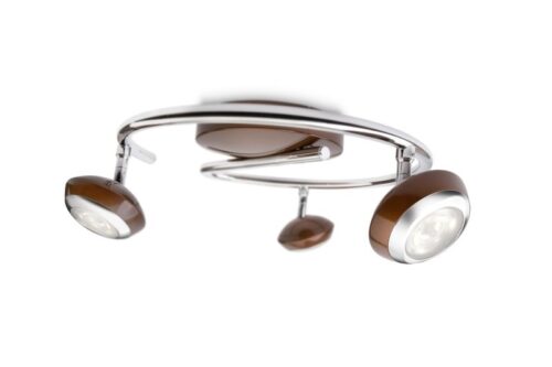 Philips 57179/44/16 Sepia LED bodové svítidlo | Teplá bílá | Hnědá | 3x3W