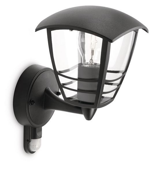 Philips 15388/30/16 Creek Nástěnné venkovní světlo | E27 | Černá