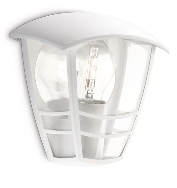 Philips 15387/31/16 Creek Nástěnné venkovní světlo | E27 | Bílá