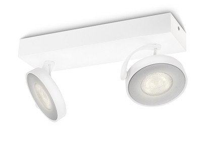 Philips 53172/31/16 Clockwork LED bodové svítidlo | Teplá bílá | Bílá