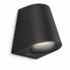 Philips 17287/30/16 Virga LED Nástěnné venkovní světlo | Teplá bílá | 4W | Černá