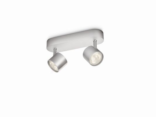 Philips 56242/48/16 Star LED bodové svítidlo | Teplá bílá | Kov | 2x3W