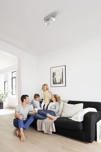 Philips 56242/48/16 Star LED bodové svítidlo | Teplá bílá | Kov | 2x3W