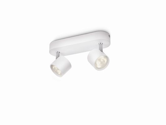 Philips 56242/31/16 Star LED bodové svítidlo | Teplá bílá | Bílá | 2x3W