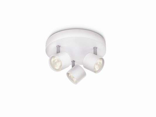 Philips 56243/31/16 Star LED bodové svítidlo | Teplá bílá | Bílá | 3x3W