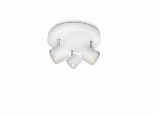 Philips 56243/31/16 Star LED bodové svítidlo | Teplá bílá | Bílá | 3x3W