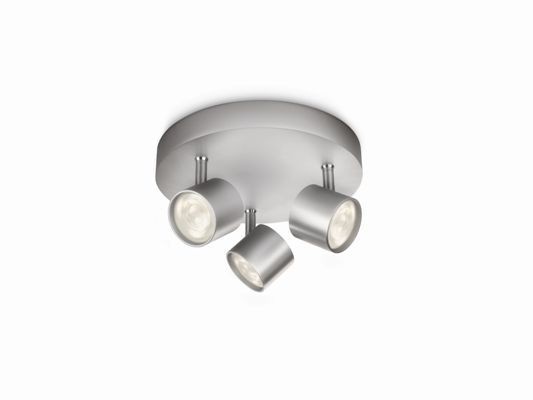 Philips 56243/48/16 Star LED bodové svítidlo | Teplá bílá | Kov | 3x3W