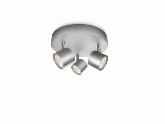 Philips 56243/48/16 Star LED bodové svítidlo | Teplá bílá | Kov | 3x3W