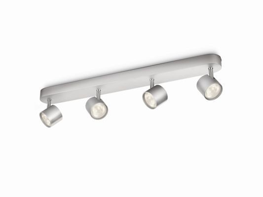Philips 56244/48/16 Star LED bodové svítidlo | Teplá bílá | Kov | 4x3W