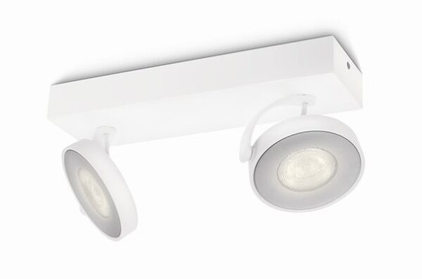 Philips 53172/31/16 Clockwork LED bodové svítidlo | Teplá bílá | Bílá