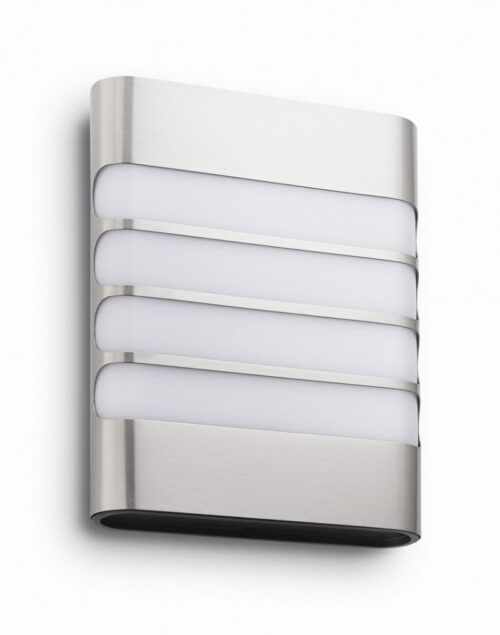 Philips 17273/47/16 Raccoon LED Nástěnné venkovní světlo | Teplá bílá | 3W | Kov | Nerez